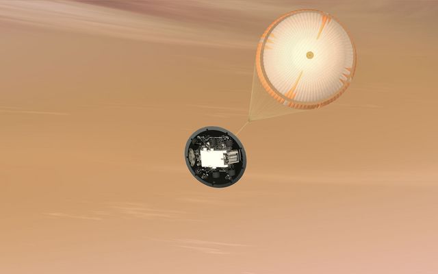 Mars Science Laboratory Parachute, Artist's Concept