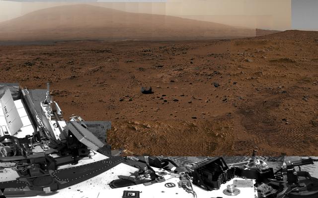Billion-Pixel View From Curiosity at Rocknest, White-Balanced