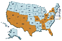 Map of the United States