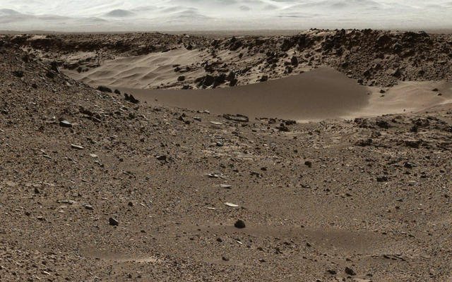 Curiosity Mars Rover Approaches 'Dingo Gap,' Mastcam View