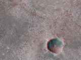Double Layer Ejecta in an Arabia Region Crater