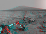 Mars Stereo View from 'John Klein' to Mount Sharp