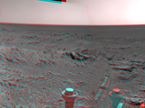 Approaching a Target Deposit on Mars Crater Rim