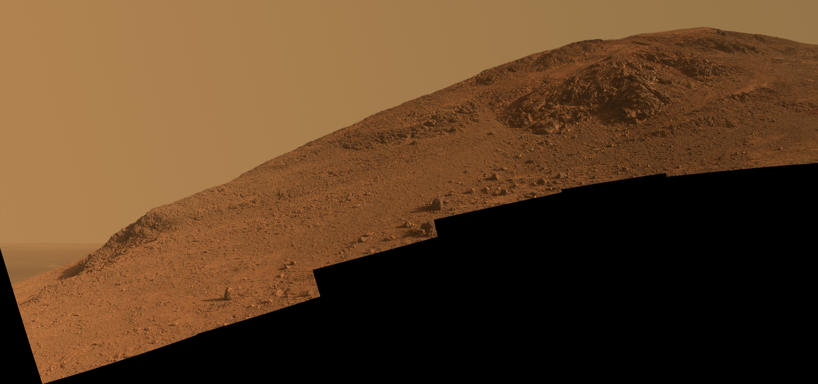 Steep 'Knudsen Ridge' Along 'Marathon Valley' on Mars