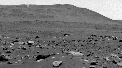 Perseverance Captures Dust-Filled Martian Whirlwind