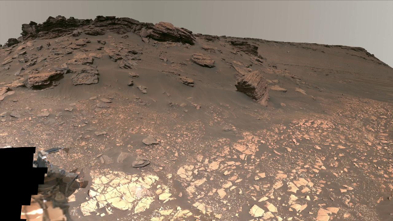 Panorama of Mars' Jezero Crater Delta