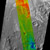 This image shows depth-to-ice map of a southern Mars site near Melea Planum.  On the map, areas of the surface that cooled more slowly between summer and autumn (interpreted as having the ice closer to the surface) are coded blue and green. Areas that cooled more quickly (interpreted as having more distance to the ice) are coded red and yellow.