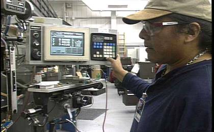 Another JPL Machinist works on Mars '03 rover.