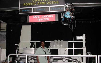 Ayanna Howard at the Safe Landing testbed