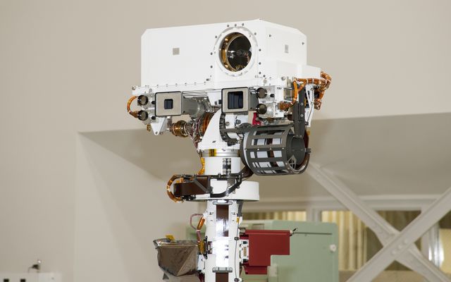Top of Mars Rover Curiosity's Remote Sensing Mast