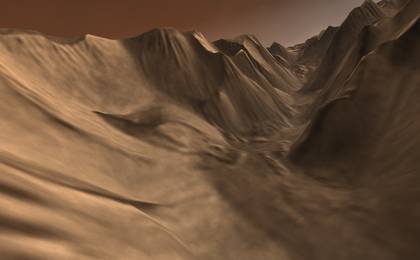View image for Winding Side Canyon (Louros Valles)