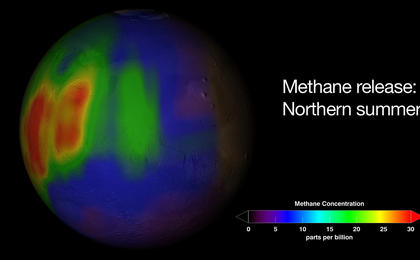 A team of NASA and university scientists has achieved the first definitive detection of methane in the atmosphere of Mars. This discovery indicates the planet is either biologically or geologically active.