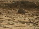 'Point Lake' Outcrop in Gale Crater, Raw Color