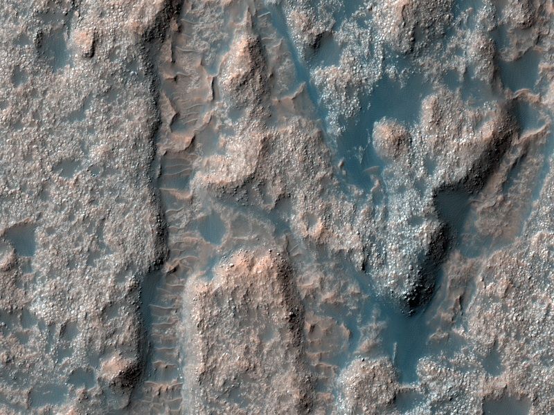 Deposits on the floor of Palos Crater