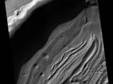 Intra-Crater Structure in NW Hellas Basin, Mars