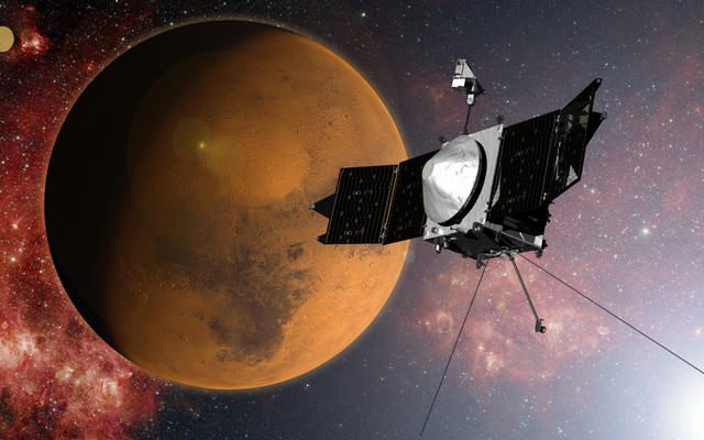 NASA's MAVEN spacecraft is quickly approaching Mars on a mission to study its upper atmosphere.