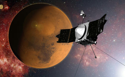 NASA's MAVEN spacecraft is quickly approaching Mars on a mission to study its upper atmosphere.