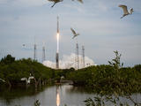 The United Launch Alliance Atlas V rocket with NASA's Mars Atmosphere and Volatile EvolutioN (MAVEN) spacecraft launches from the Cape Canaveral Air Force Station Space Launch Complex 41, Monday, Nov. 18, 2013, Cape Canaveral, Florida.