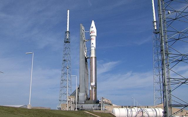 The countdown is underway at Cape Canaveral Air Force Station's Space Launch Complex 41 where a United Launch Alliance Atlas V rocket stands ready to boost the Mars Atmosphere and Volatile Evolution, or MAVEN, spacecraft on a 10-month journey to the Red Planet.