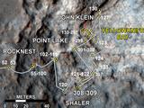 Curiosity's Traverse Map Through Sol 309