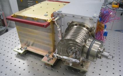 The Neutral Gas and Ion Mass Spectrometer (NGIMS) instrument, shown here at NASA's Goddard Space Flight Center in Greenbelt, Md., before its integration onto NASA's  Mars Atmosphere and Volatile EvolutioN (MAVEN) spacecraft.