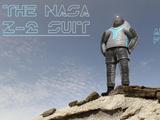An artist's concept of a new spacesuit that may one day be used by the first astronauts to step foot on Mars.