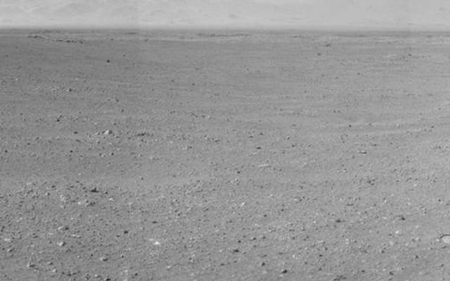 This scene shows the surroundings of the location where NASA Mars rover Curiosity arrived on the 29th Martian day, or sol, of the rover's mission on Mars (Sept. 4, 2012).
