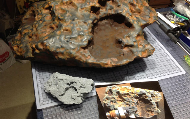 The "Block Island" meteorite 3D model, reproduced at NASA's Jet Propulsion Laboratory.