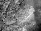First image from the high resolution camera on the Mars Reconnaissance Orbiter