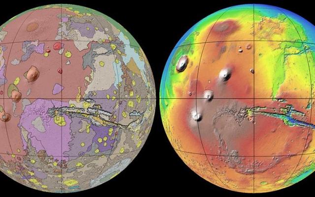 This new global geologic map of Mars depicts the most thorough representation of the "Red Planet's" surface. This map provides a framework for continued scientific investigation of Mars as the long-range target for human space exploration
