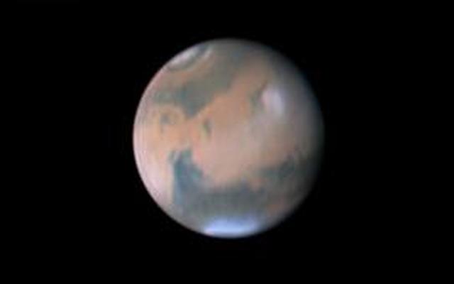 Mars, photographed on March 6, 2014, by Australian amateur astronomer Anthony Wesley using a 16-inch telescope