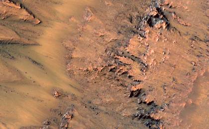 This series of images shows warm-season features that might be evidence of salty liquid water active on Mars today.