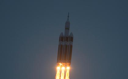 View image for Delta IV Heavy Rocket with NASA's Orion Spacecraft Liftsoff