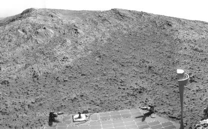 View image for Opportunity's Approach to 'Cape Tribulation' Summit