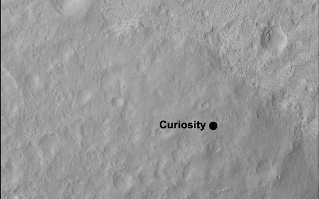 Curiosity's Quad - this image shows the quadrangle where NASA's Curiosity rover landed, now called Yellowknife.