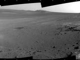 This full-circle panorama shows the terrain around the NASA Mars Exploration Rover Opportunity during the 3,071st Martian day, or sol, of the rover's work on Mars (Sept. 13, 2012).