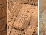 This set of images from Mars shows the handiwork of different tools on three missions to the surface of Mars.
