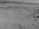 This view from NASA's Curiosity Mars rover was taken the day before the rover's final approach drive to "the Kimberley" waypoint, selected months ago as the location for the mission's next major investigations. It combines several frames taken by the Navigation Camera on April 1, 2014.