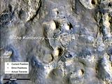 This map shows the route driven by NASA's Curiosity Mars in its approach to and April 1, 2014, arrival at a waypoint called "the Kimberley," which rover team scientists chose in 2013 as the location for the mission's next major investigations.