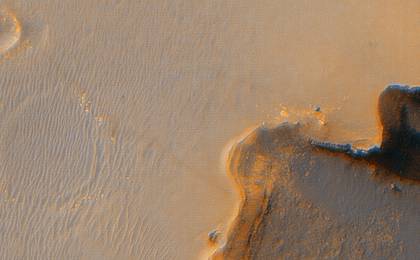 View image for Opportunity at Crater's 'Cape Verde' (Annotated)