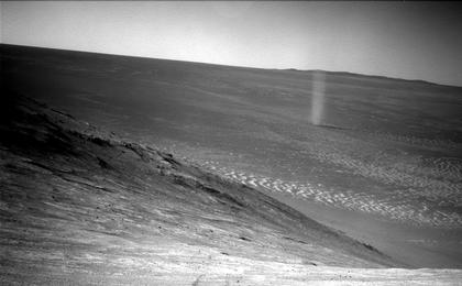 View image for Opportunity's Devilish View from on High
