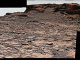 Cluster of Martian Mesas on Lower Mount Sharp, Sols 1438 and 1439