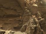 Curiosity got close to this outcrop on Sept. 9, 2016, which displays finely layered rocks.