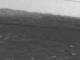 This sequence of images shows a dust-carrying whirlwind, called a dust devil, on lower Mount Sharp inside Gale Crater, as viewed by NASA's Curiosity Mars Rover during the summer afternoon of the rover's 1,613rd Martian day, or sol (Feb. 18, 2017).