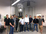 Team members from the NASA COBALT team and the Masten Xodiac team hold a pre-campaign Technical Interchange Meeting.