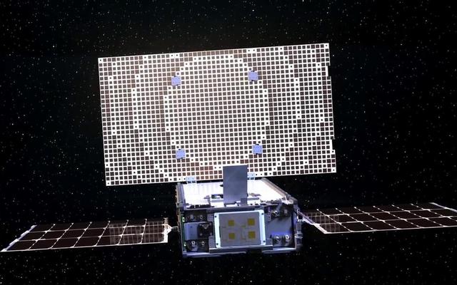 An artist's concept of one of NASA's MarCO CubeSats.