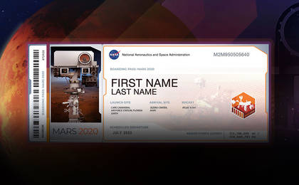 View image for Mars 2020 Send Your Name Home