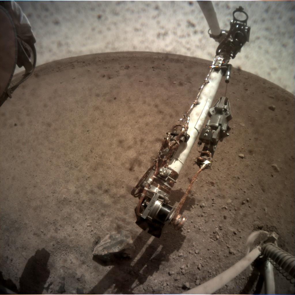 Nasa's Mars lander InSight acquired this image using its Instrument Context Camera on Sol 14