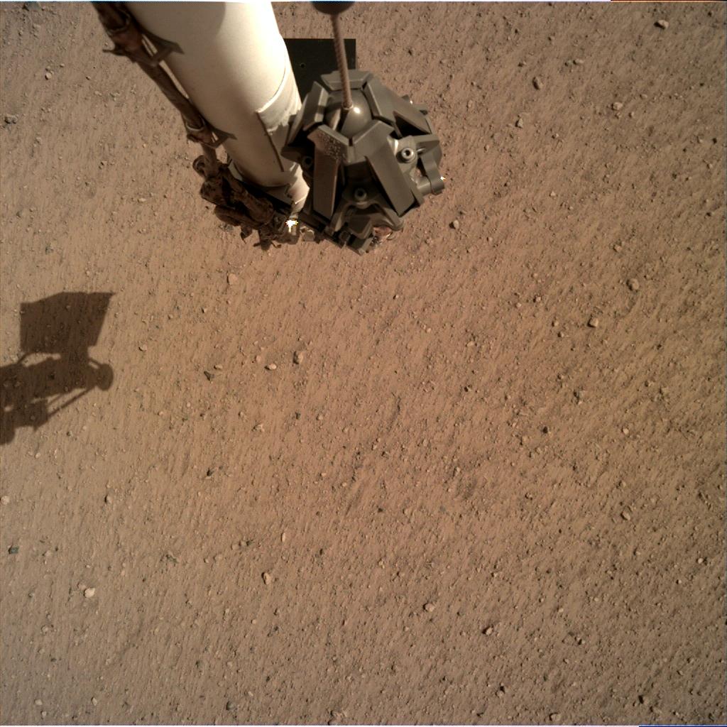 Nasa's Mars lander InSight acquired this image using its Instrument Deployment Camera on Sol 16