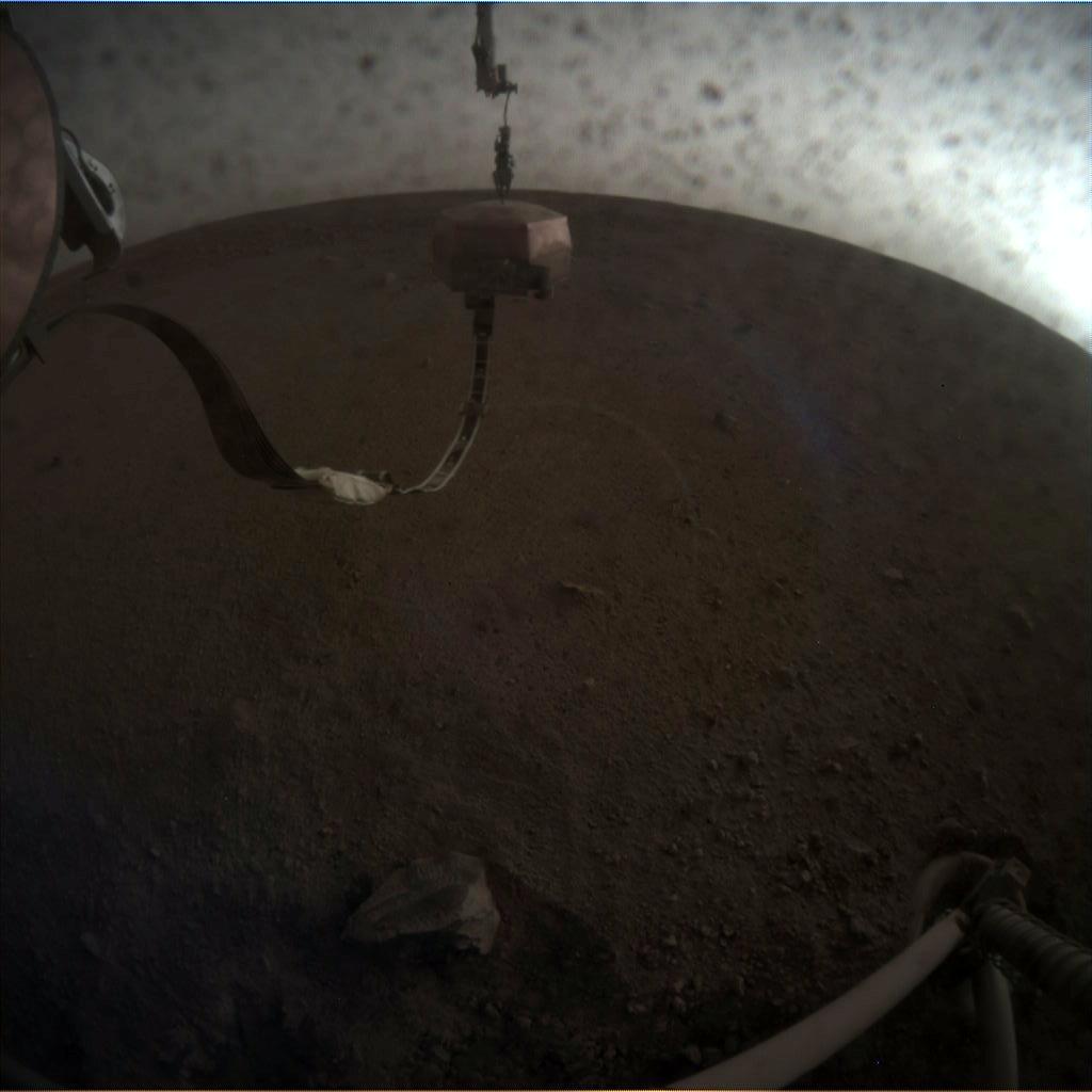 Nasa's Mars lander InSight acquired this image using its Instrument Context Camera on Sol 22